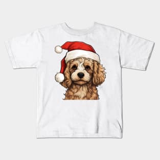 Cavapoo Dog christmas Kids T-Shirt